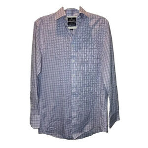 Stafford Travel Fitted Long Dress Shirt Men's 15